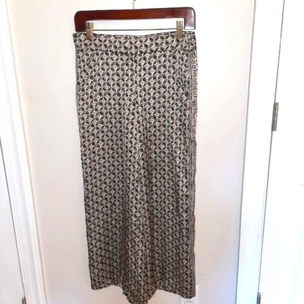MAX STUDIO | Ankle Palazzo Pants Pull On Elastic Back Waist 30”x24” - Picture 2 of 14